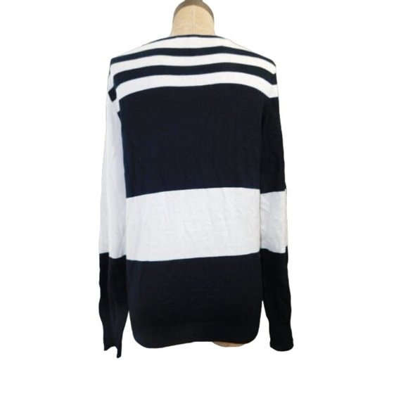The Limited Size L Large Black White Blocked Knit Top NWT - Picture 3 of 3